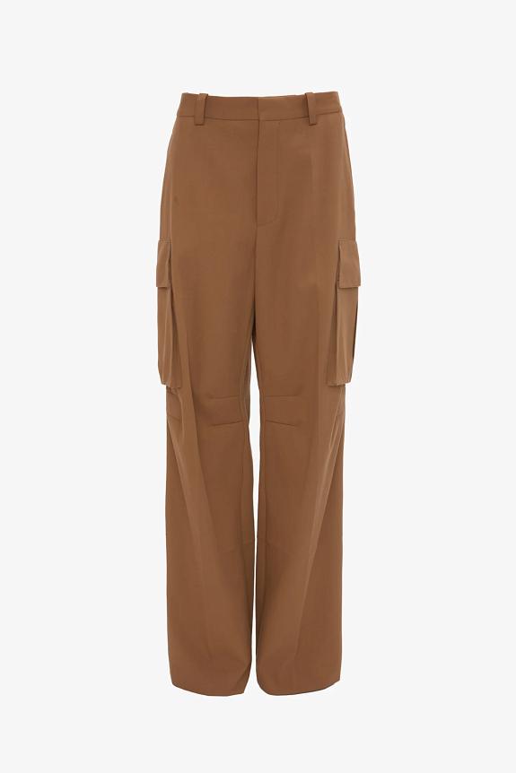 Victoria Beckham Relaxed Cargo Trouser Tobacco