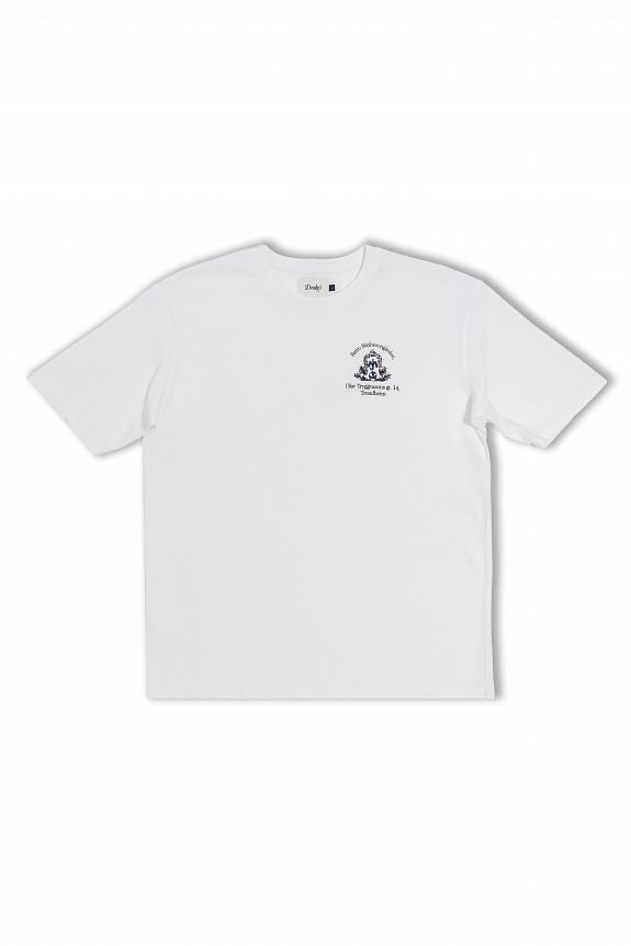 Drakes Retro x Drake's Printed Hiking Tee White-5