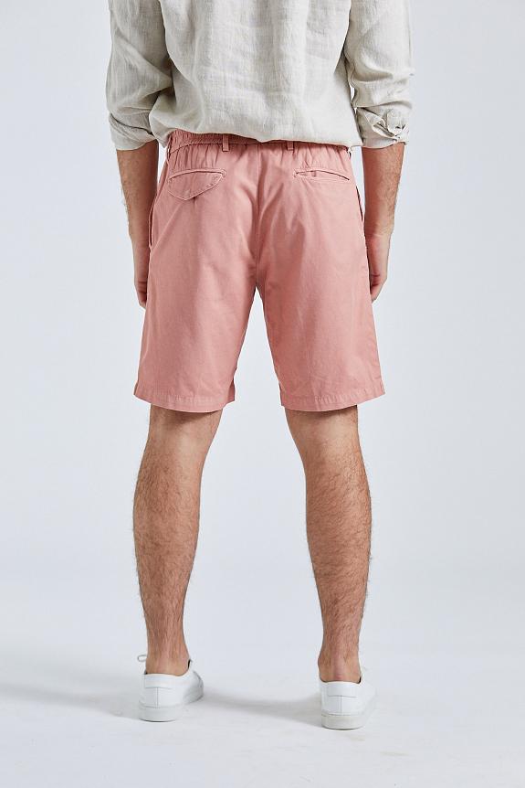 White Sand Robert Shorts Cotton Linen Summer Red-3