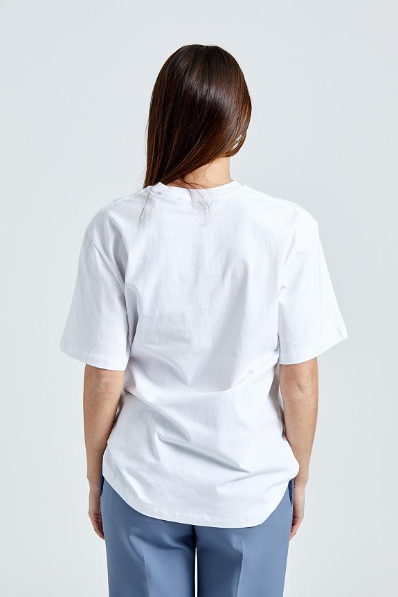 Jersey Straight T-Shirt Bright White-2