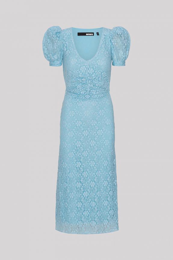 Rotate Lace Puff Sleeve Dress Omphalodes
