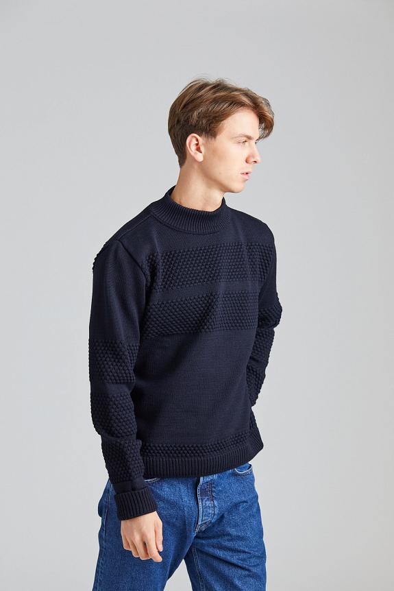 S.N.S. Herning Fisherman II Sweater Navy Blue-2