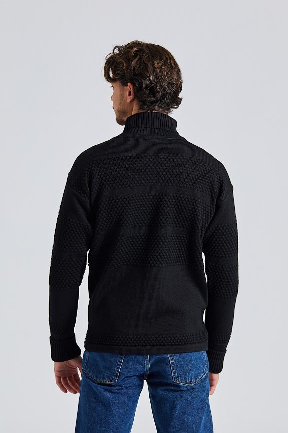 S.N.S. Herning Fisherman Sweater Black Void-4