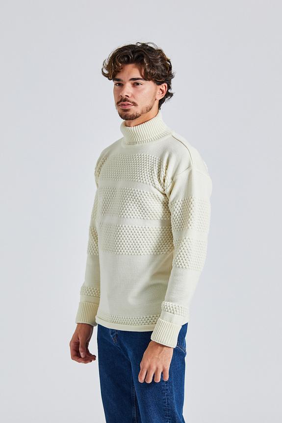 S.N.S. Herning Fisherman Sweater Natural White-2