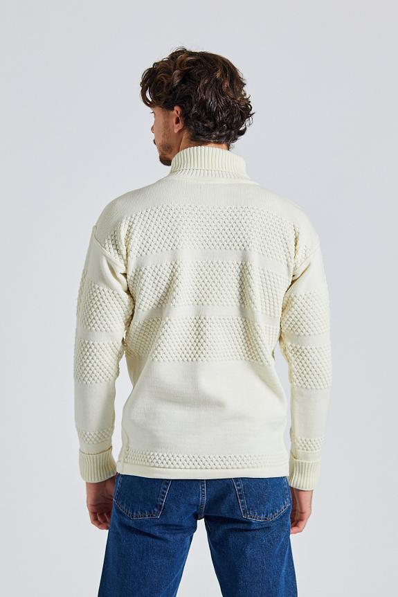 S.N.S. Herning Fisherman Sweater Natural White-3