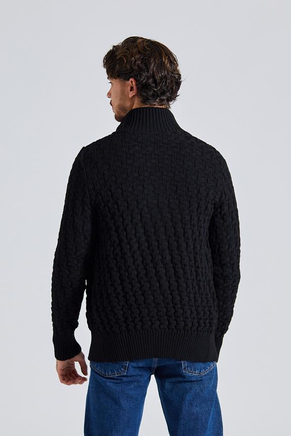 S.N.S. Herning Stark Cardigan Black Void-3