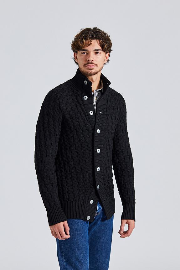 S.N.S. Herning Stark Cardigan Black Void-4