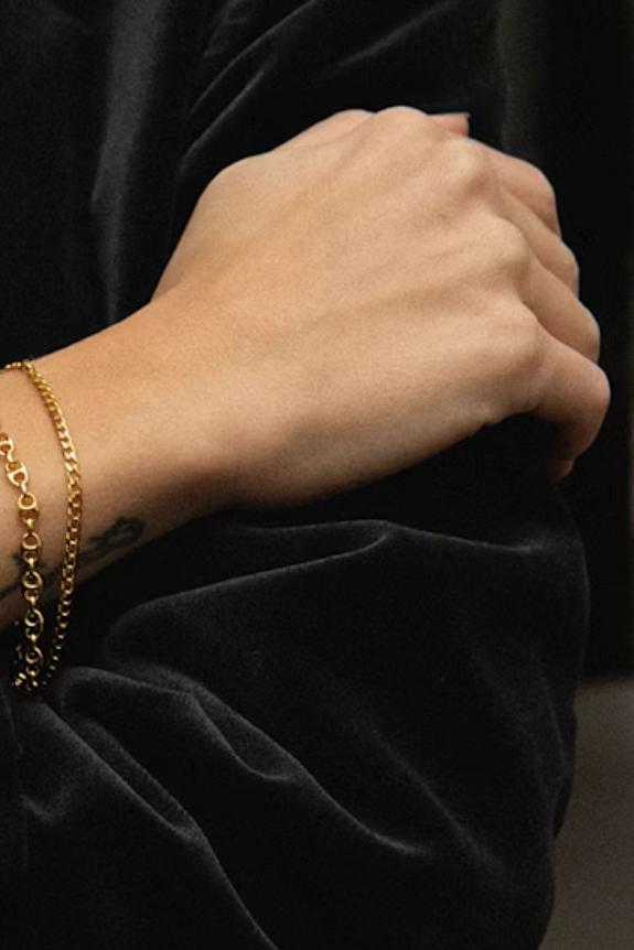 Maria Black Saffi Bracelet Small Gold HP-1