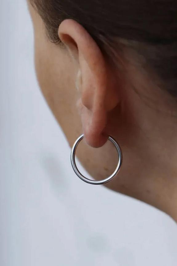 Maria Black Senorita 20 Hoop Silver HP