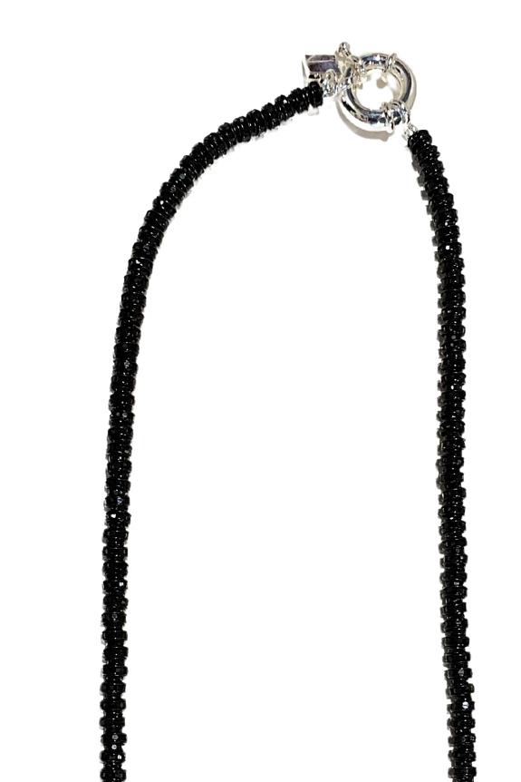 Pearl Octopuss.y Skinny Diamond Necklace Black