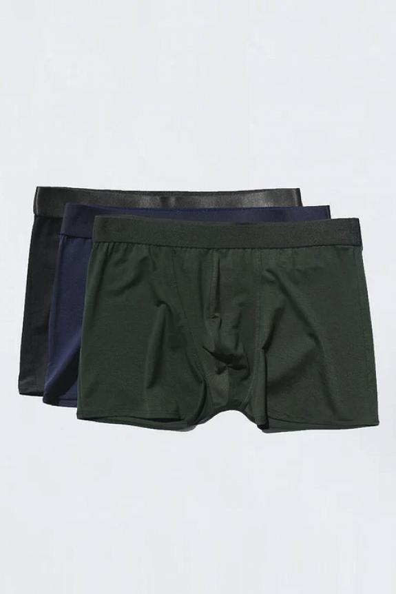 CDLP 3-Pack Boxer Brief Black/Navy Blue/Army Green-2