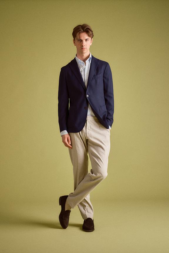 BOGLIOLI K-Jacket Wool Hopsack Navy-1