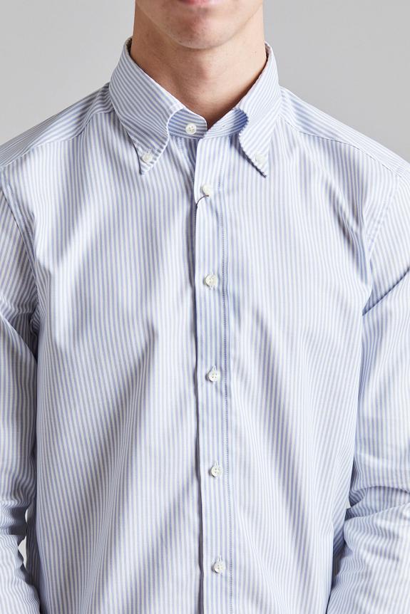 Stenströms Slimline Bluestripe Oxford BD-3
