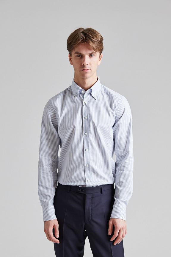 Stenströms Slimline Bluestripe Oxford BD