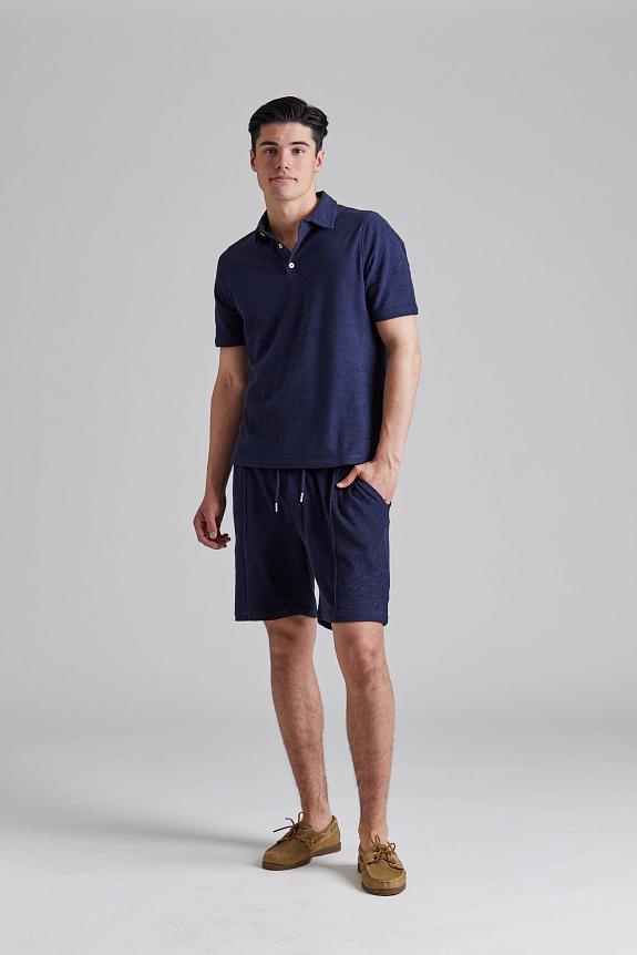 Stenströms Terry Polo Shirt Blue