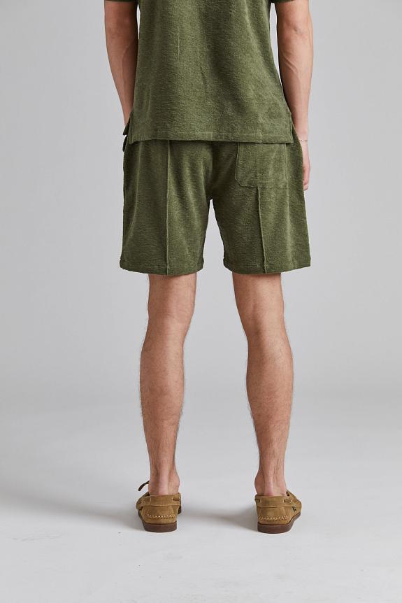 Stenströms Terry Shorts Green-2