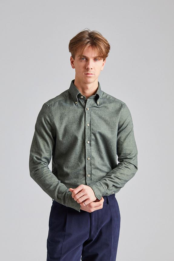 Stenströms Green Flannel Shirt