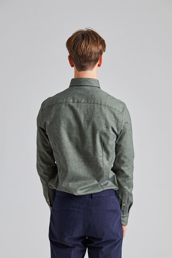 Stenströms Green Flannel Shirt-1