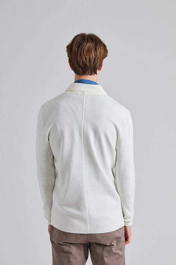 Stenströms Merino 4 Pocket Overshirt Off White-2
