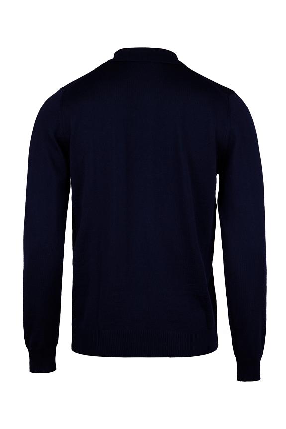 Stenströms Merino Polo Shirt Navy-4