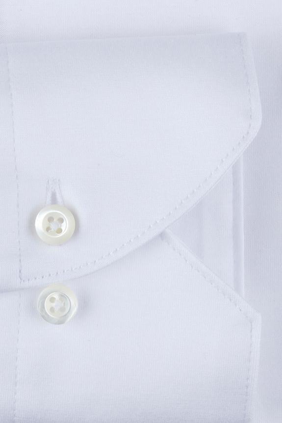 Stenströms Casual White Jersey Shirt Slim-2