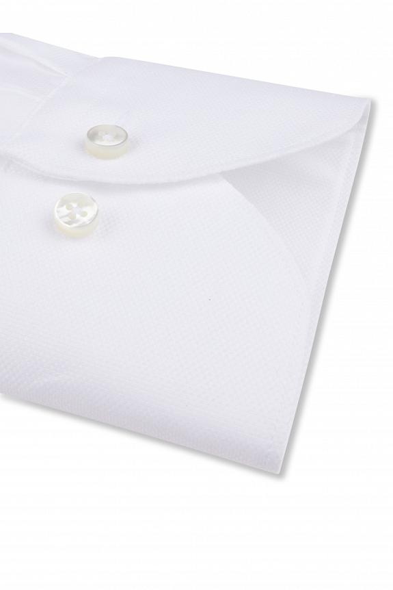 Stenströms Slimline Cotton Linen Shirt White-2