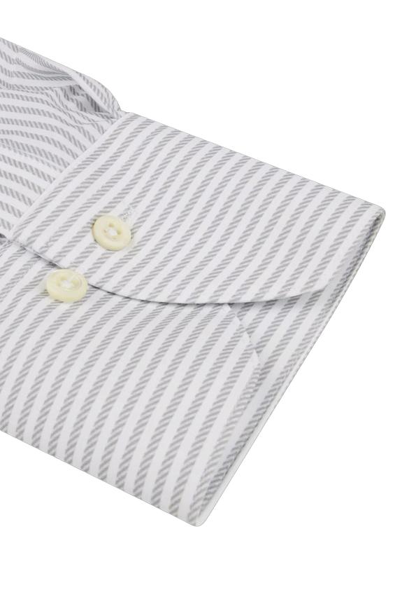 Stenströms Slimline Jersey Light Grey Stripe-6