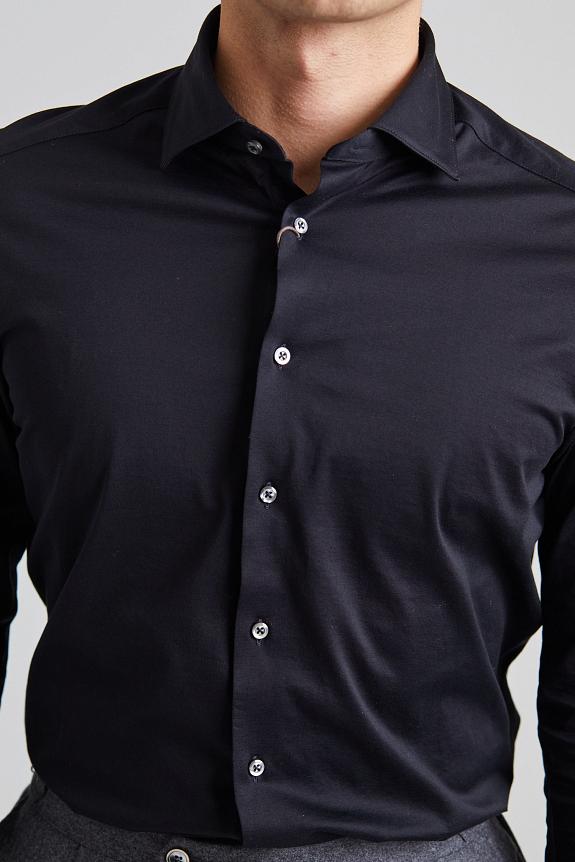 Stenströms Slimline Jersey Shirt Black-3