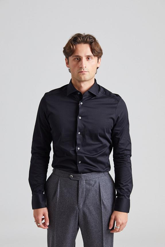 Stenströms Slimline Jersey Shirt Black