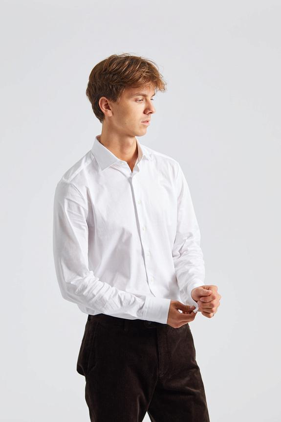 Stenströms Slimline Jersey Shirt White 