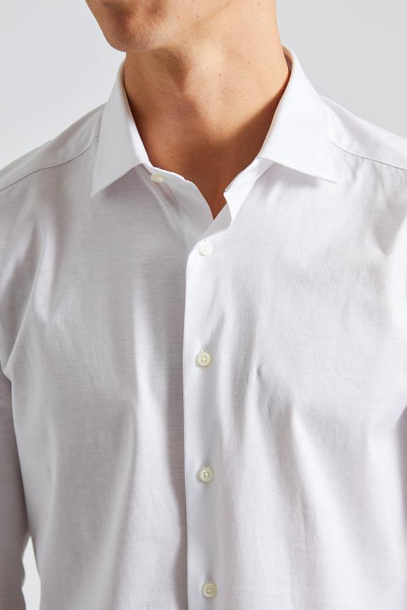 Stenströms Slimline Jersey Shirt White 