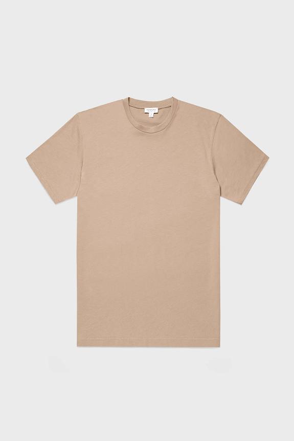 Sunspel SS Crew Neck T-Shirt Sandstone