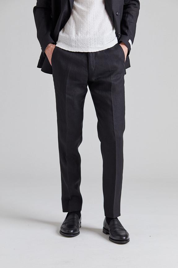 Tiger of Sweden Tenuta Linen Trouser Black