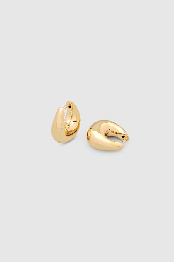 Tom Wood Bao Hoops Small Gold