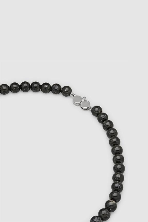 Tom Wood Cove Necklace Black Larvikite-1