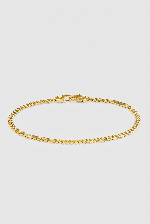 Tom Wood Curb Bracelet Medium Gold