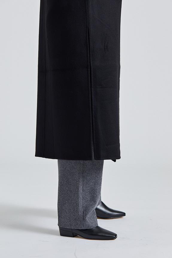 Toteme Signature Wool Cashmere Coat Black