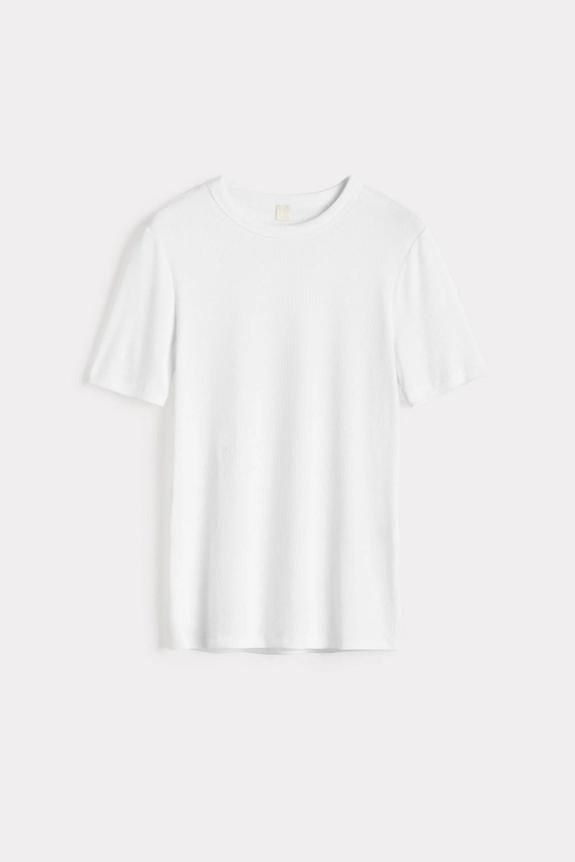 Toteme Classic Rib Tee White-2