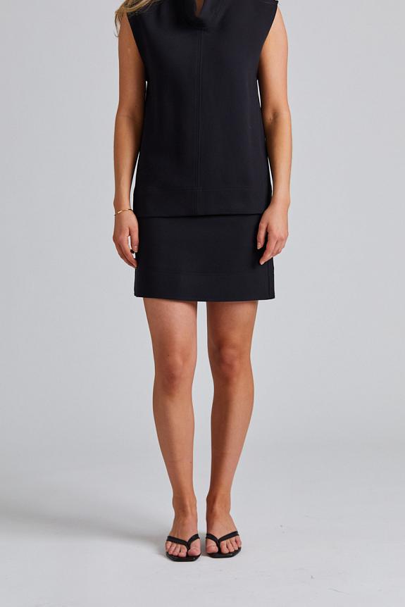 Toteme Crepe Mini Skirt Black 