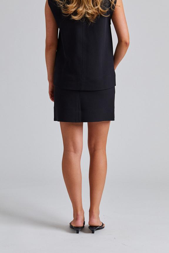 Toteme Crepe Mini Skirt Black 