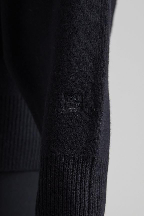 Toteme Double-knit Turtleneck Black-5