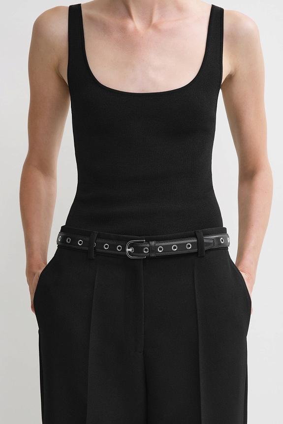 Toteme Eyelet Belt Black