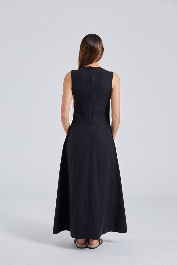 Toteme Fluid V-Neck Dress Black