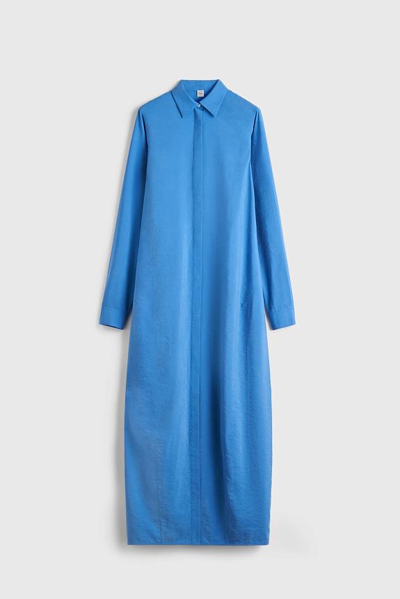 Toteme Parachute Shirtdress Cobalt 