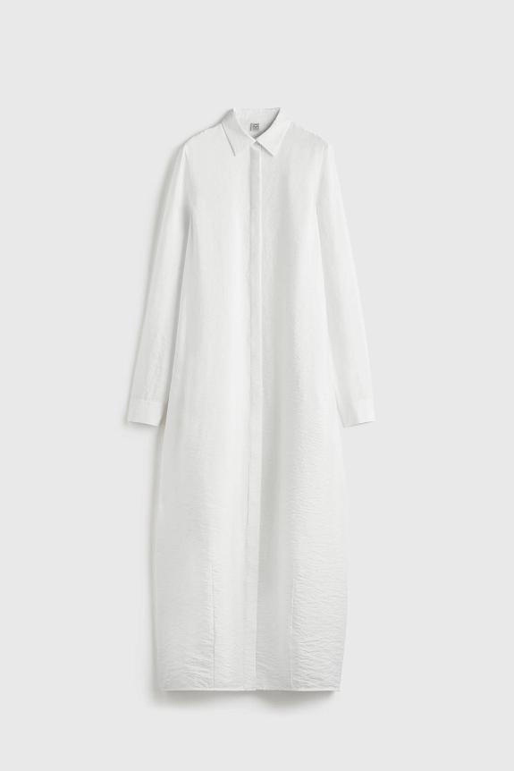 Toteme Parachute Shirtdress White 