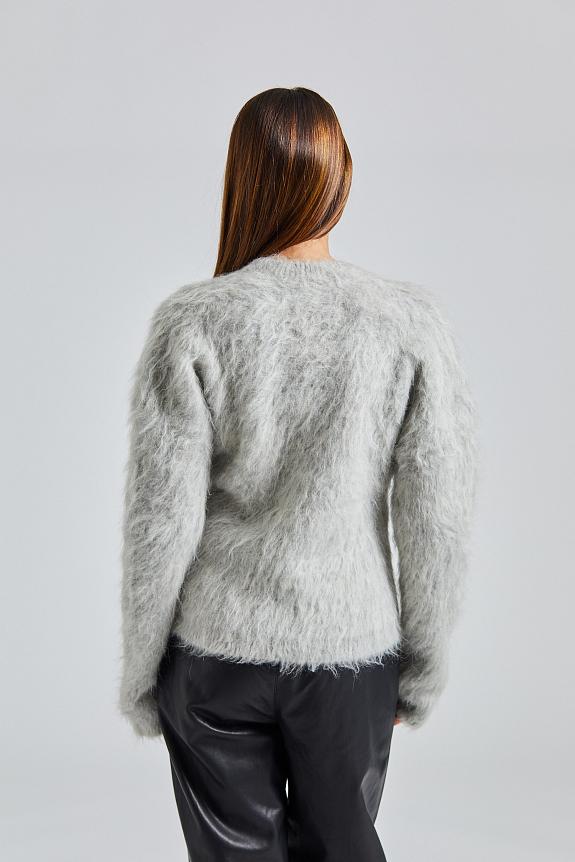 Toteme Petite Alpaca-blend Knit Light Grey Melange