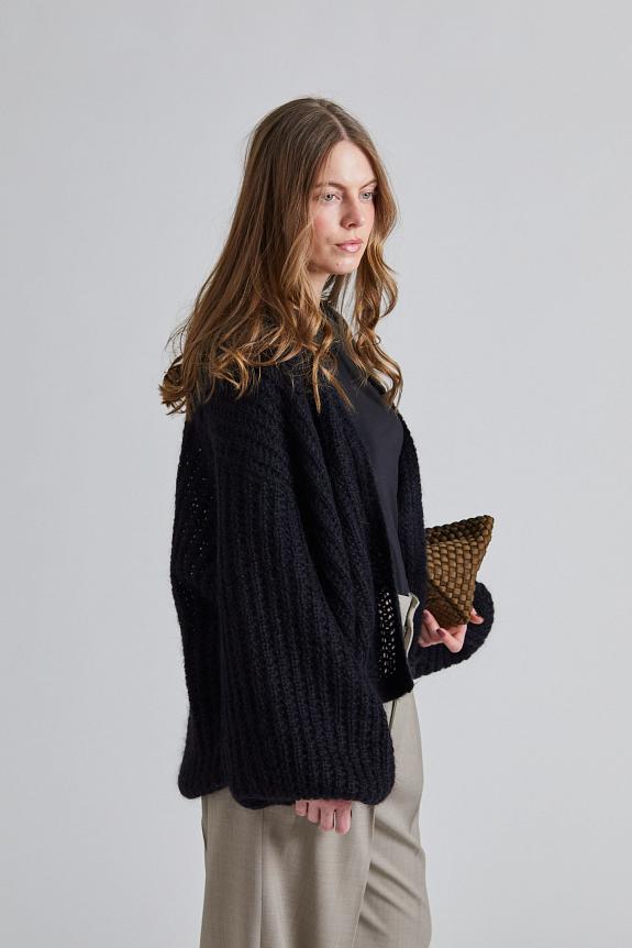 Toteme Puffed Cardigan Black 