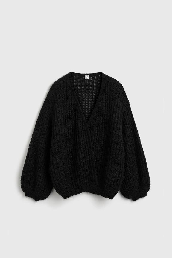 Toteme Puffed Cardigan Black 