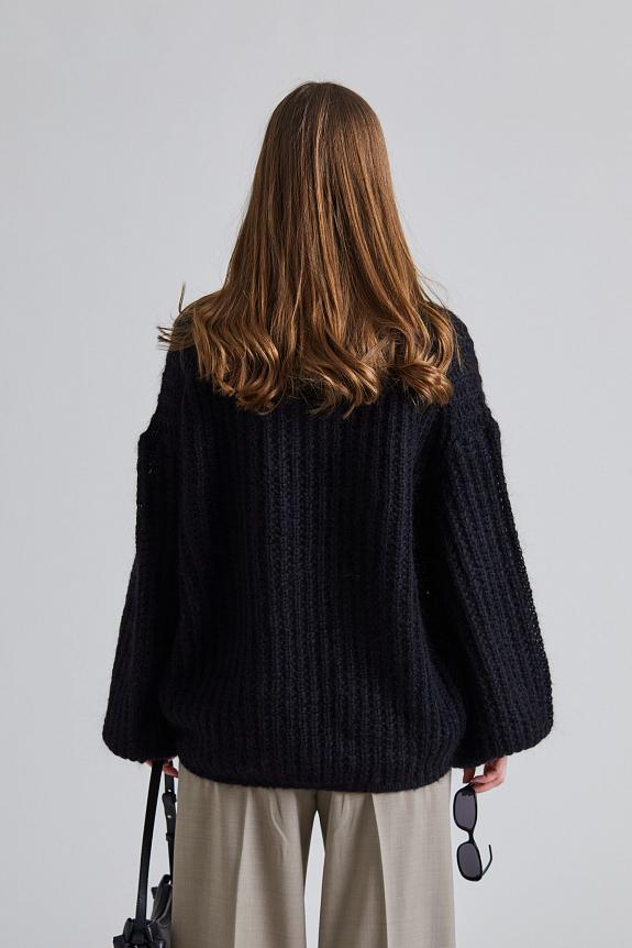 Toteme Puffed Knit Black 