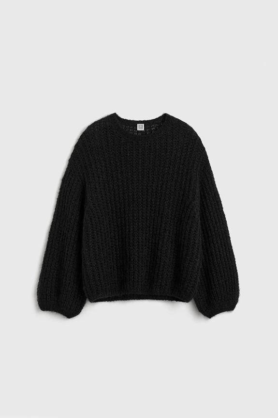 Toteme Puffed Knit Black 